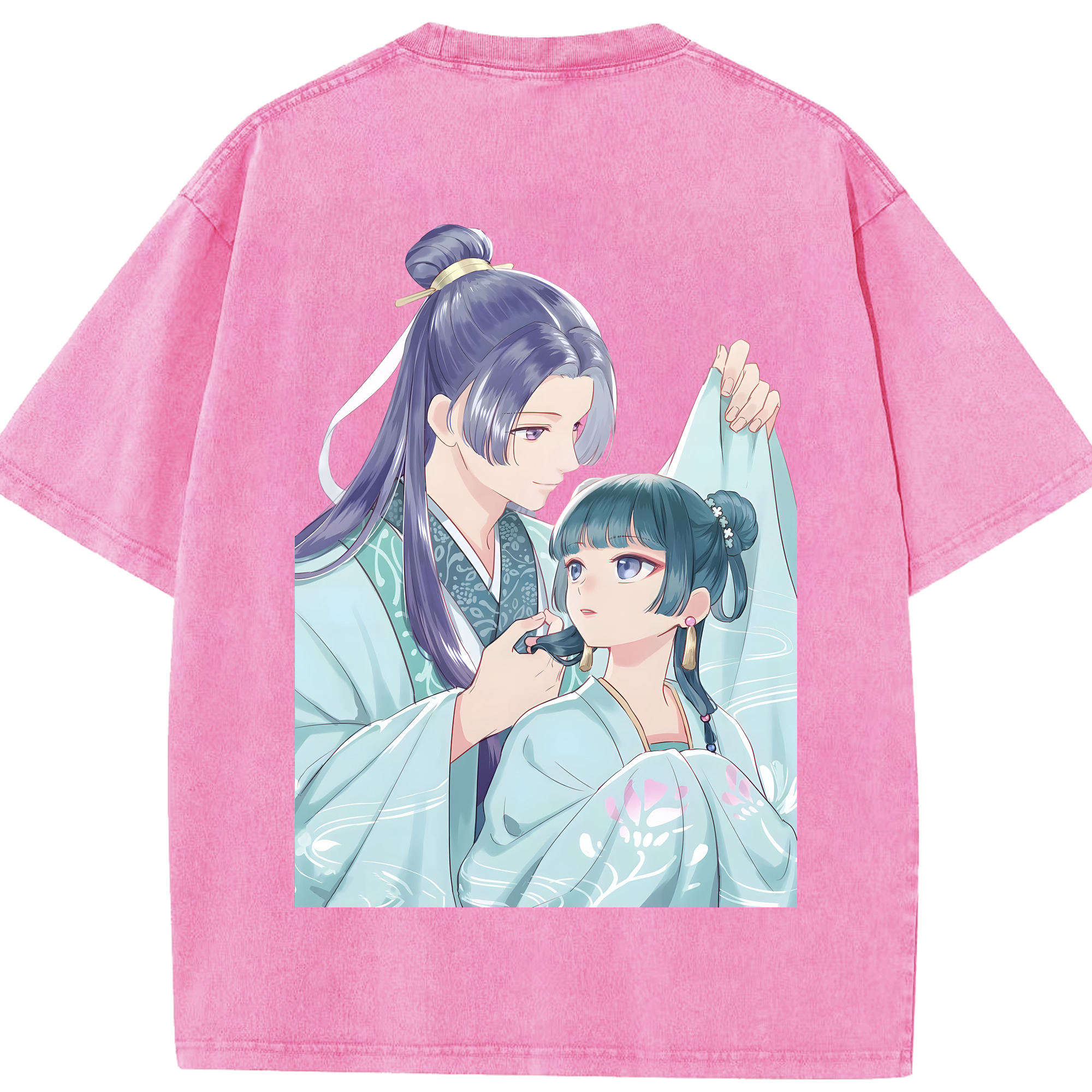 （画像用） 薬屋のひとりごと The Apothecary Diaries 綿100% ヴィンテージ風 半袖Tシャツ（背面プリント）